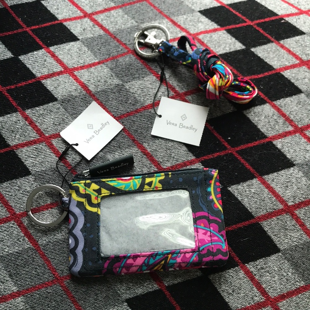 Vera bradley lanyard and id tag